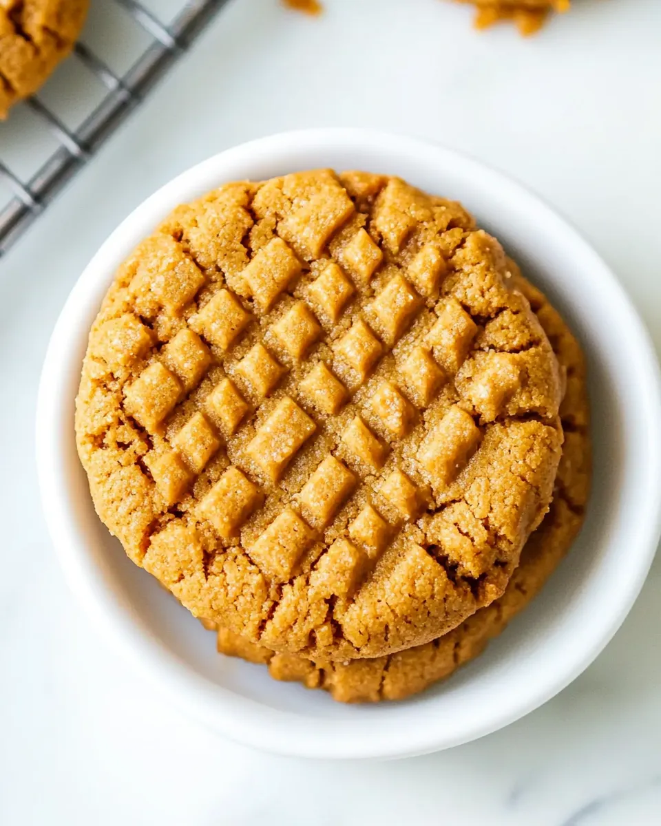 Easy 3 Ingredient PB Cookies picture