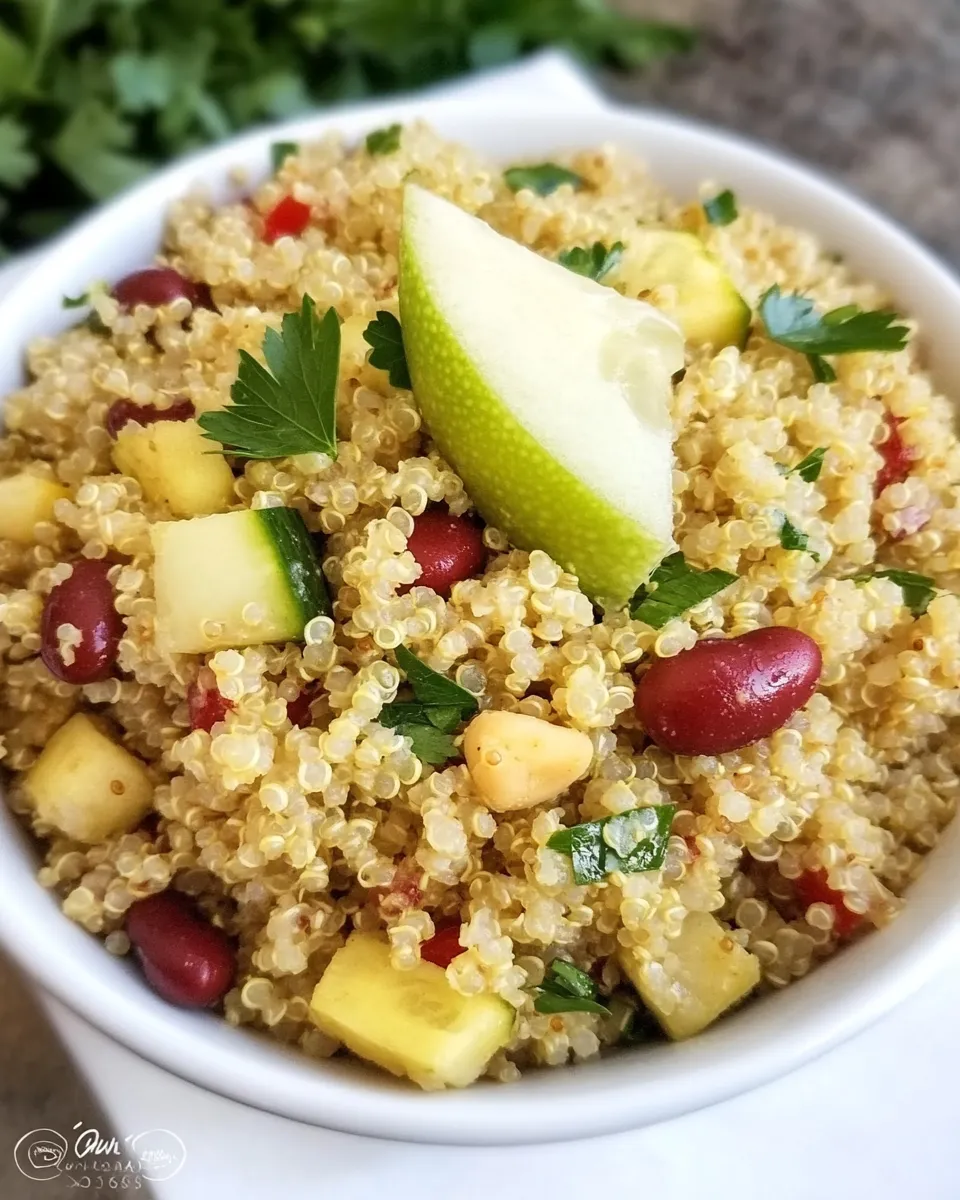 Healthy 4 Bean Curry Quinoa Salad picture