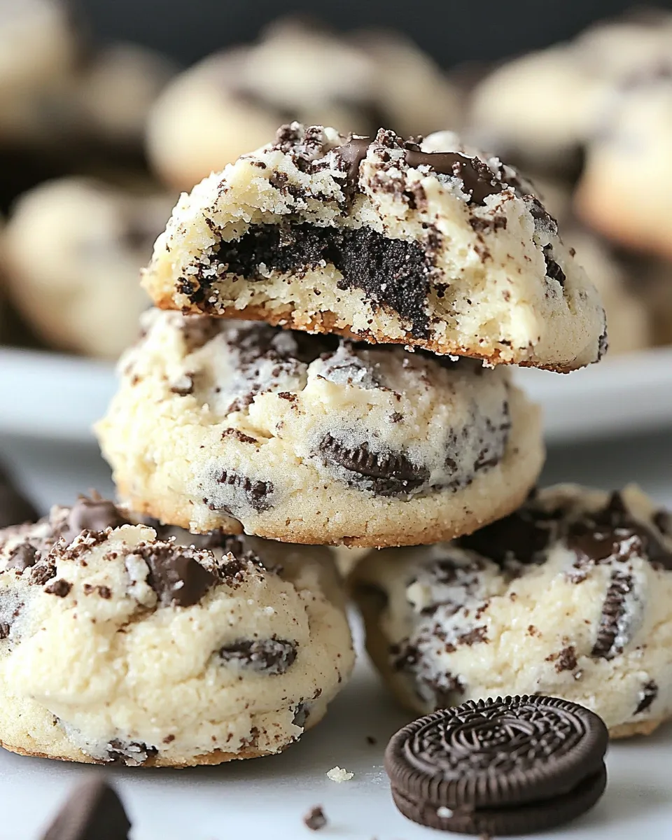 Homemade 5-Ingredient Oreo Cheesecake Cookies photo