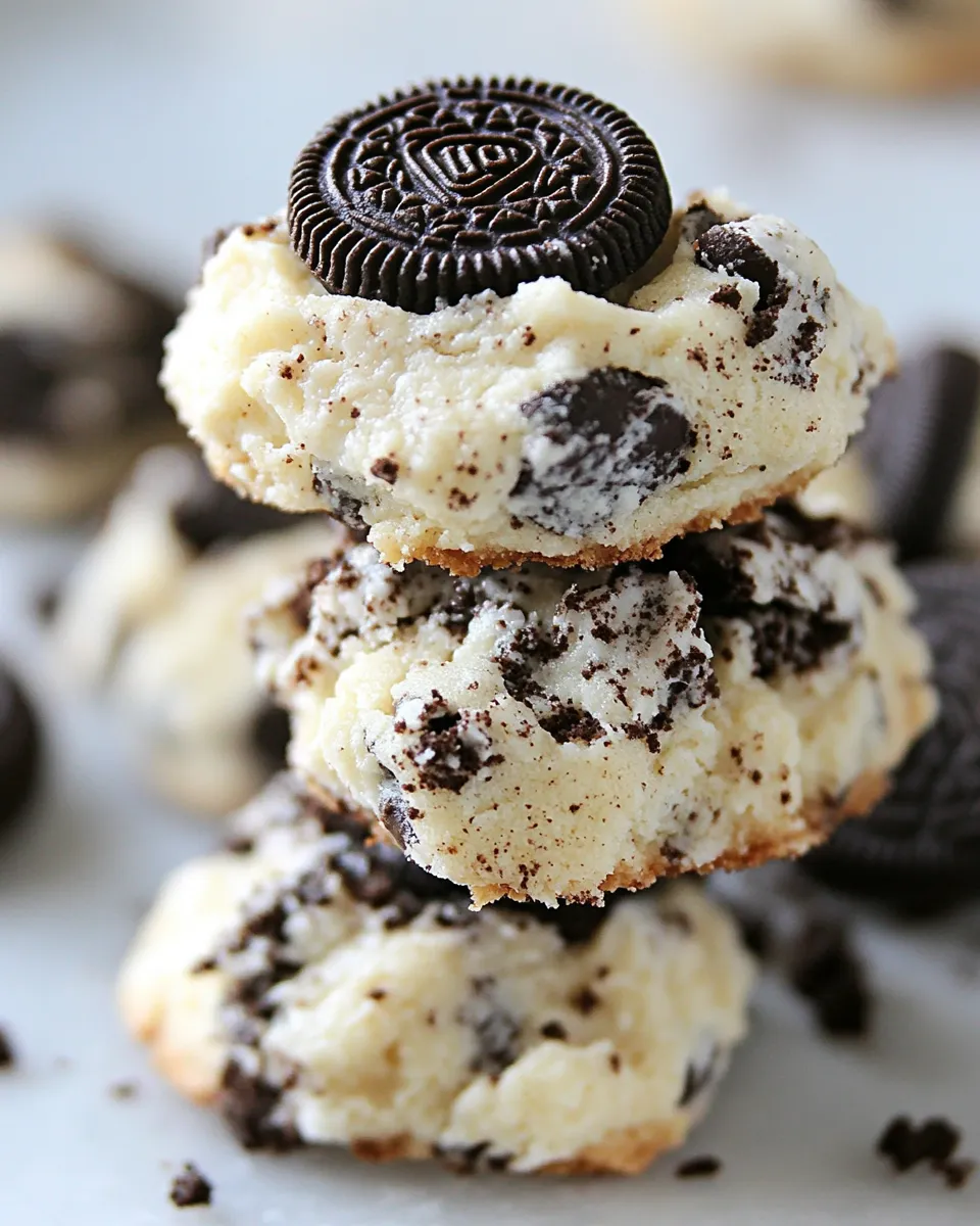 Delicious 5-Ingredient Oreo Cheesecake Cookies shot