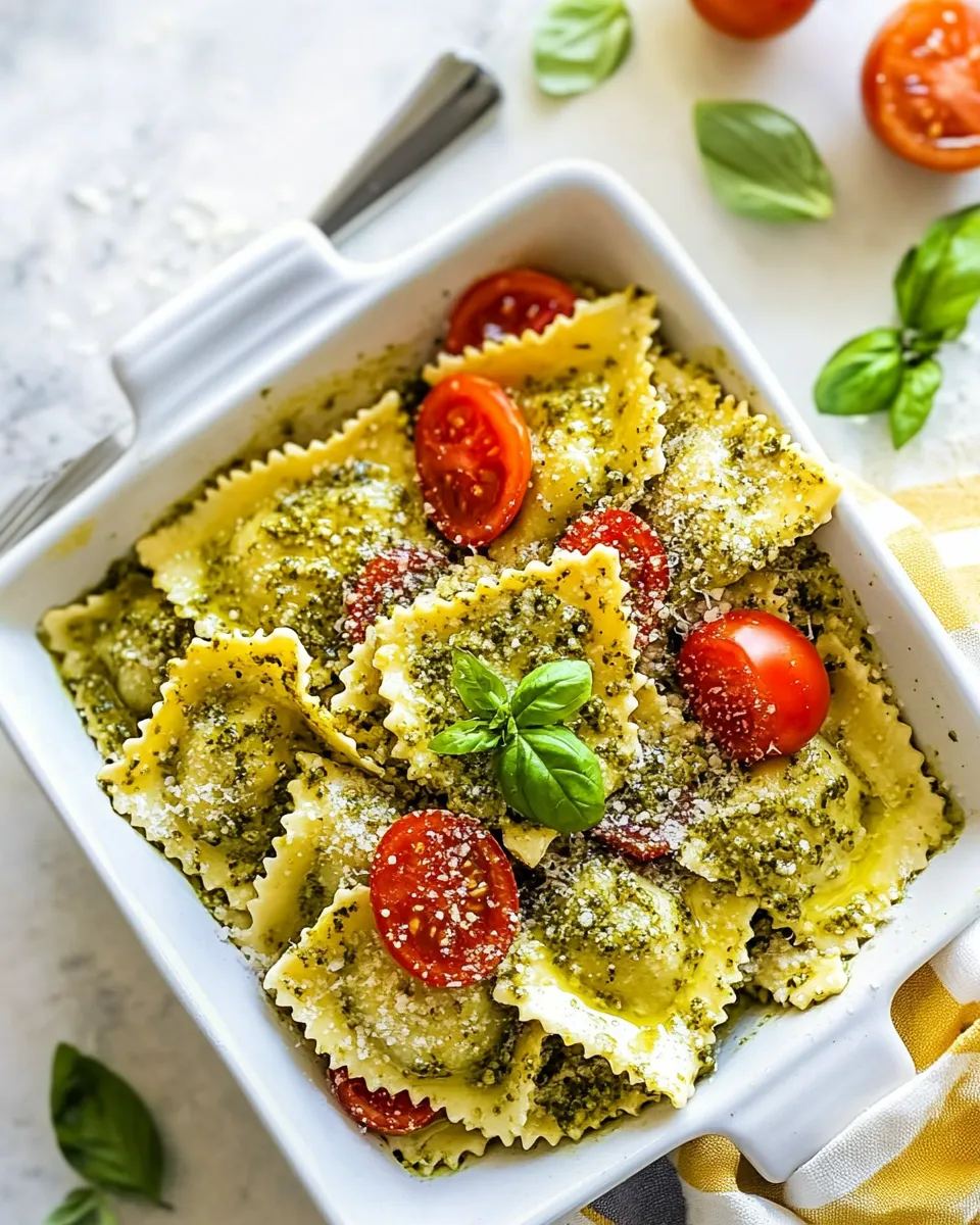 Homemade 5-Ingredient Pesto Ravioli photo