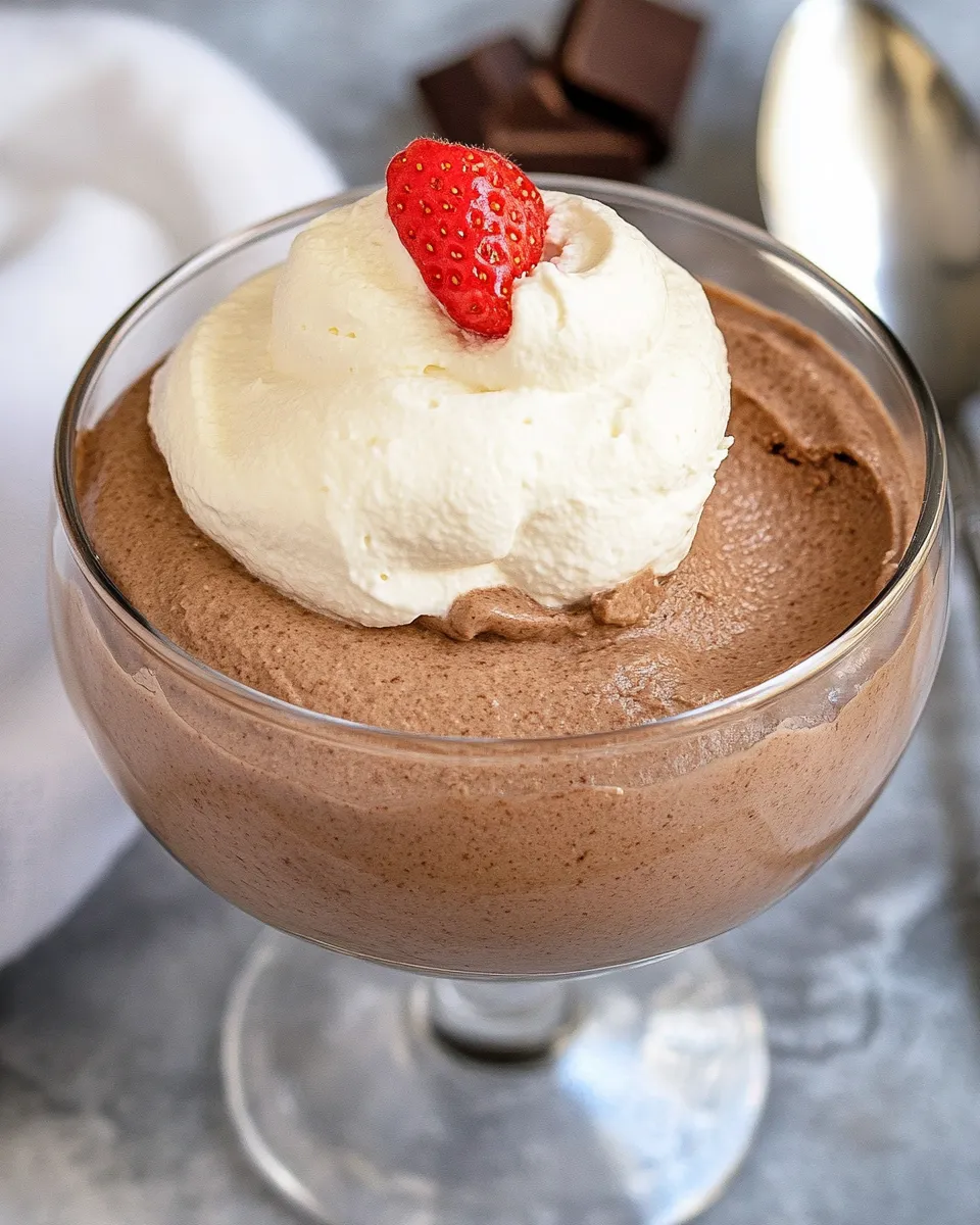 Quick 5-Minute Whipped Chocolate Mousse shot