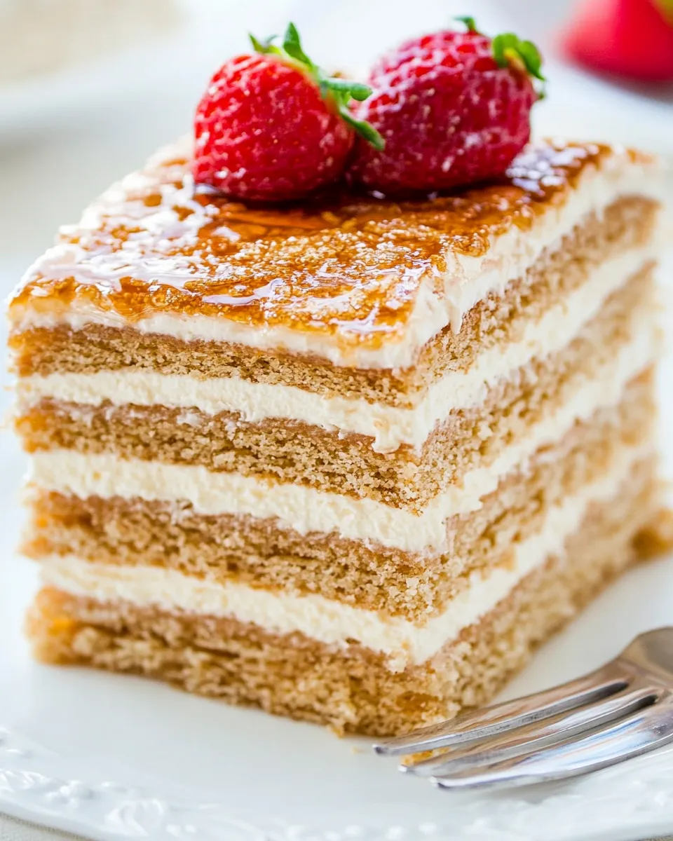 Easy 8-Layer Honey Cake Recipe (Medovik) picture