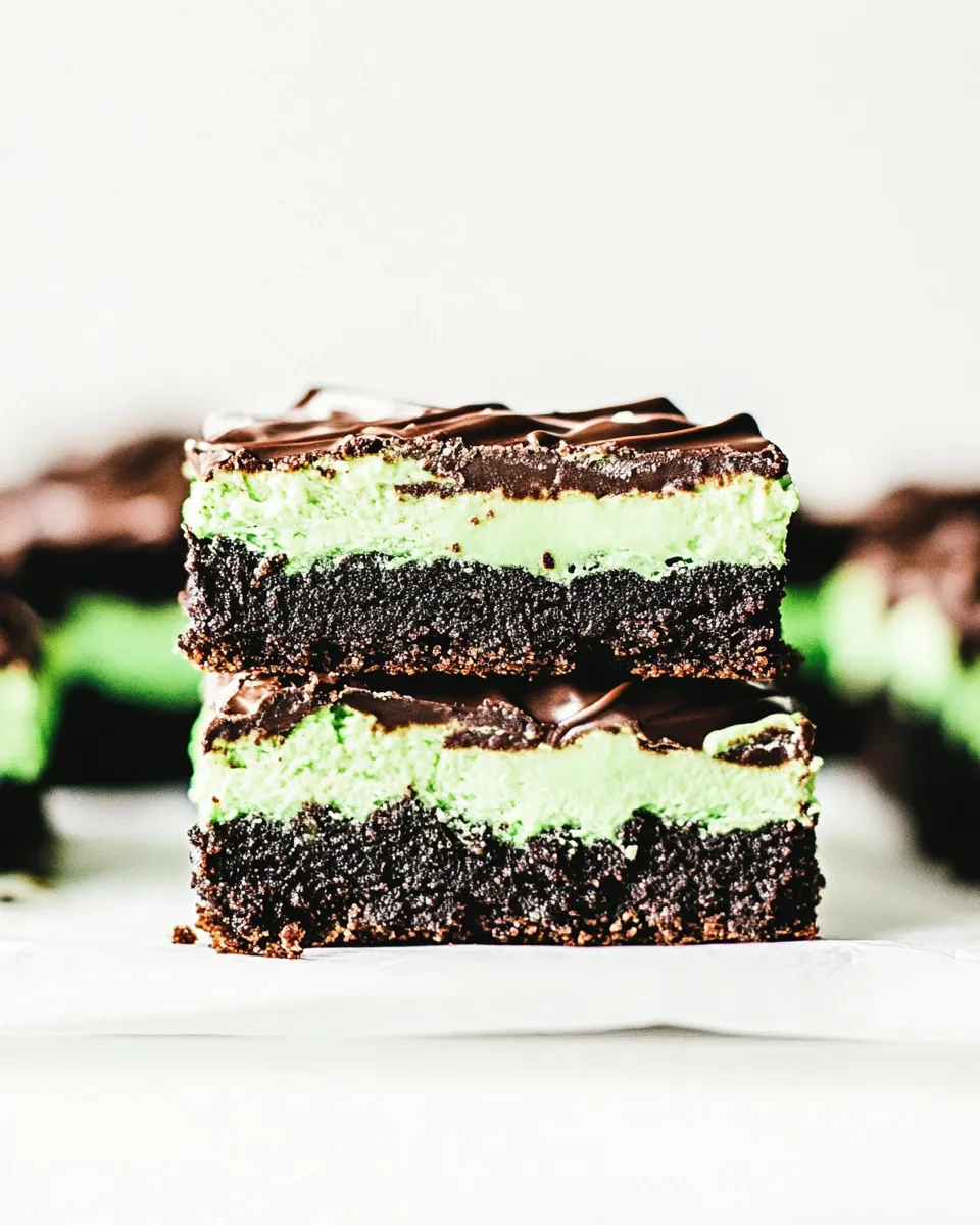 Delicious Absolute Best Mint Brownies shot