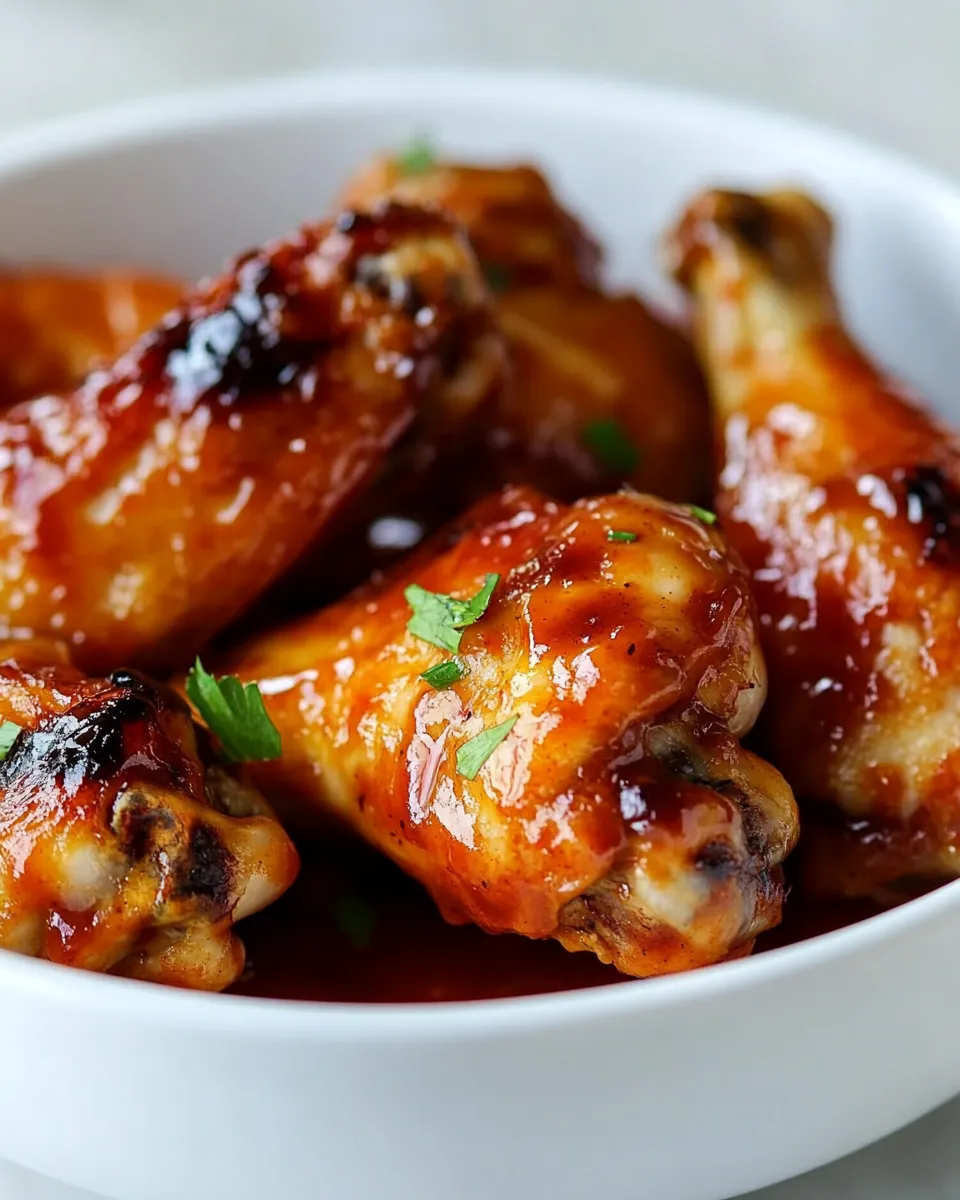 Homemade Air Fryer BBQ Chicken Wings Recipe photo