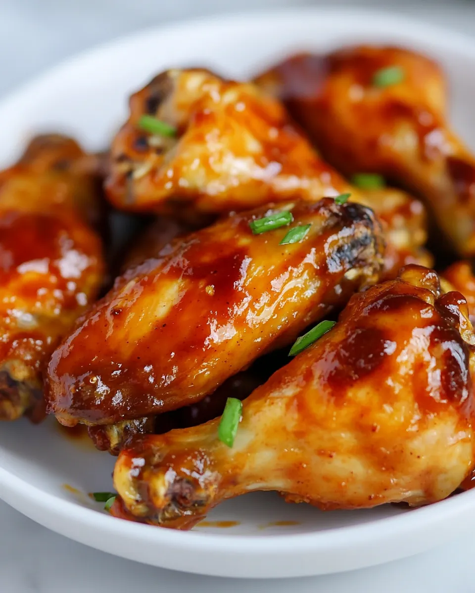 Easy Air Fryer BBQ Chicken Wings Recipe image