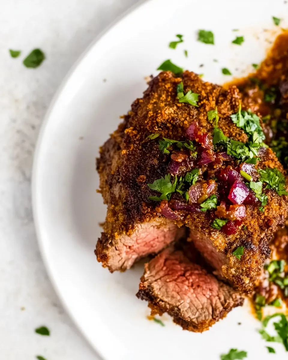 Easy Air Fryer Breaded Cubed Steak recipe photo