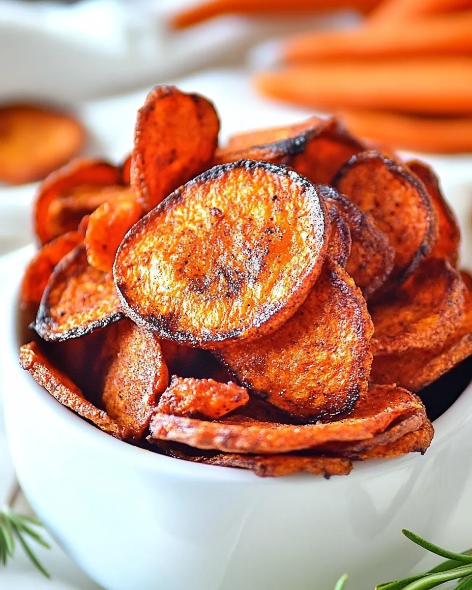 Delicious Air Fryer Carrot Chips shot