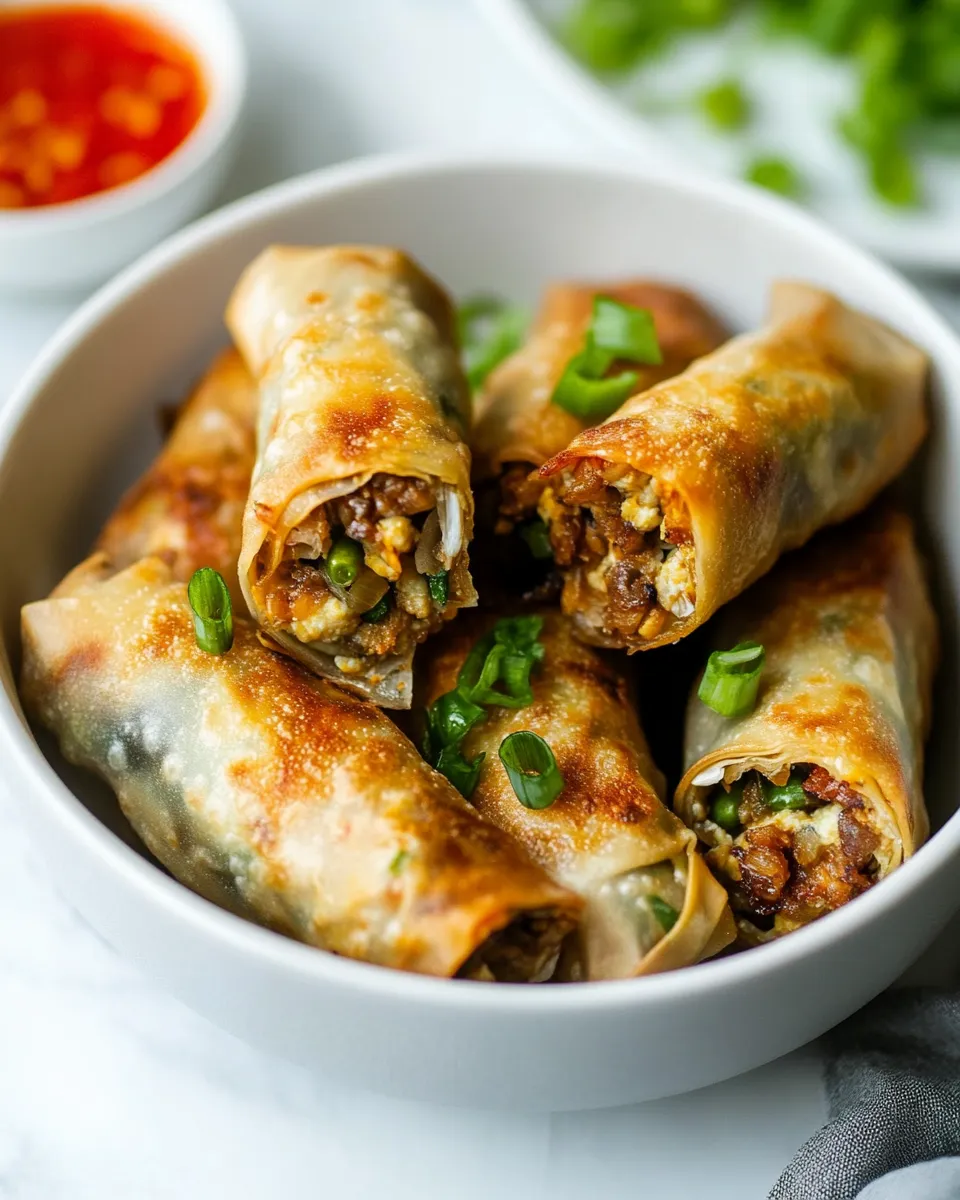 Delicious Air Fryer Egg Rolls shot
