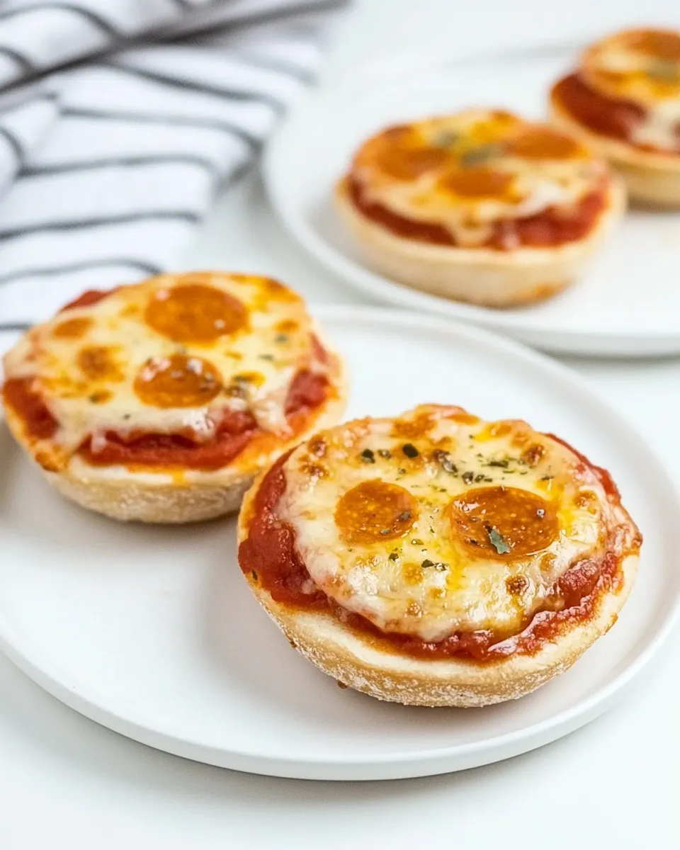 Classic Air Fryer English Muffin Pizzas image
