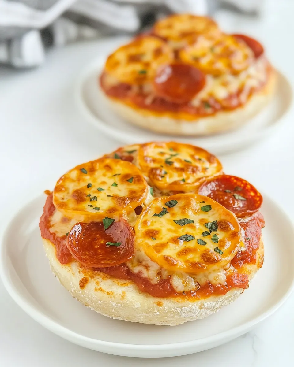 Easy Air Fryer English Muffin Pizzas picture