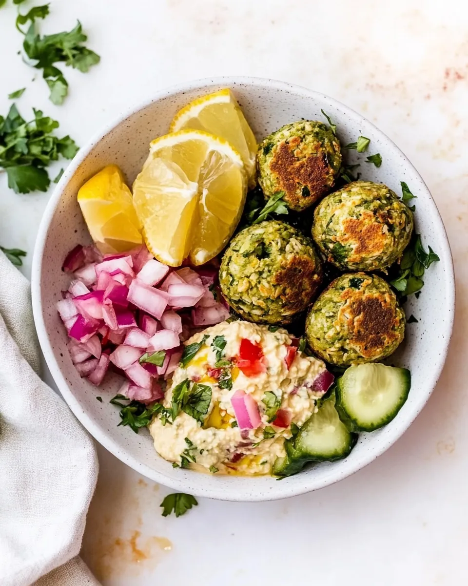 Delicious Air Fryer Falafel shot