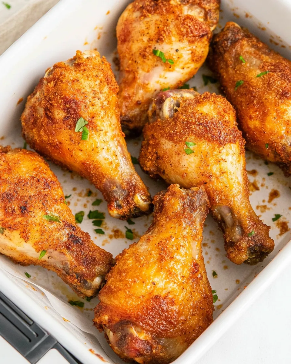 Easy Air Fryer Garlic Parmesan Drumsticks image