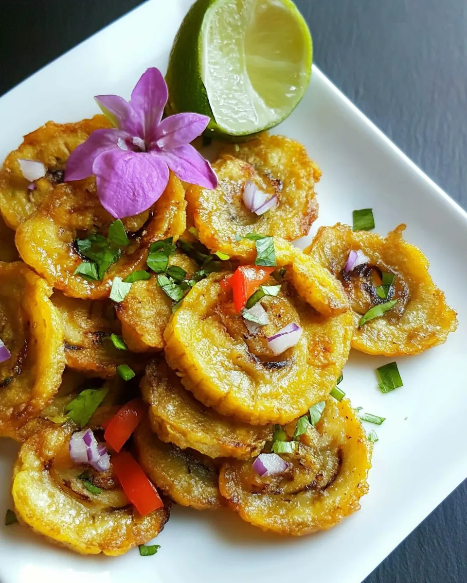 Classic Air Fryer Tostones (Twice Air Fried Plantains) image