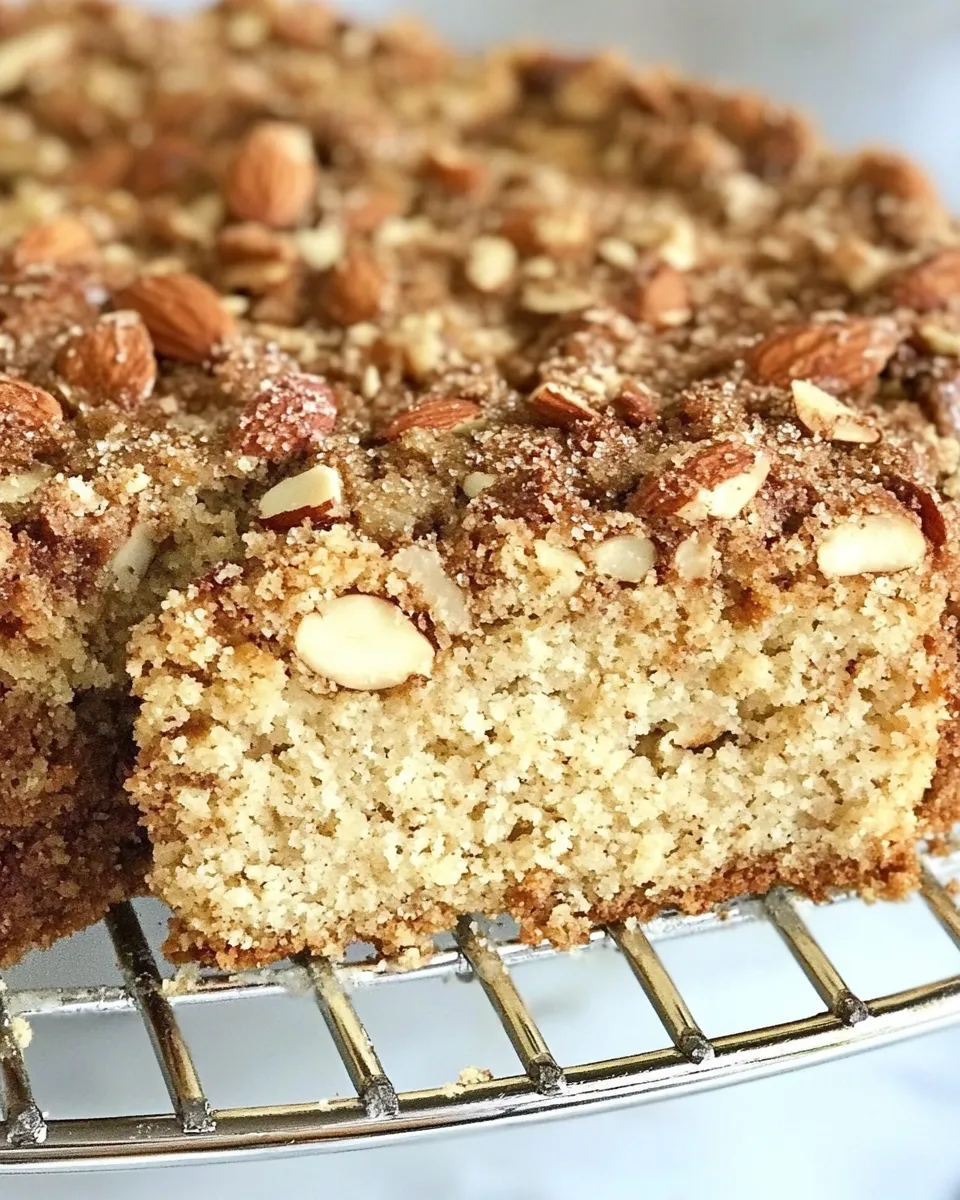 Delicious Almond Coffee Cake shot