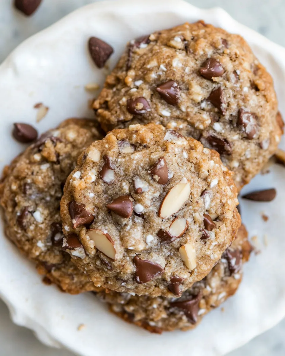 Delicious Almond Flour Cowboy Cookies shot