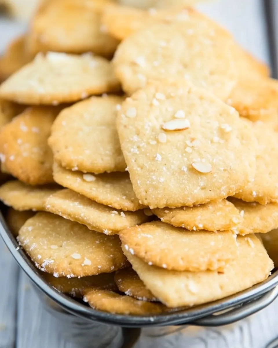 Homemade Almond Flour Crackers photo