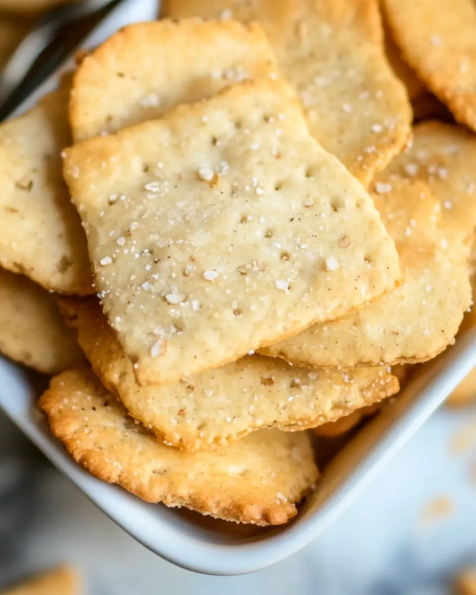 Delicious Almond Flour Crackers shot