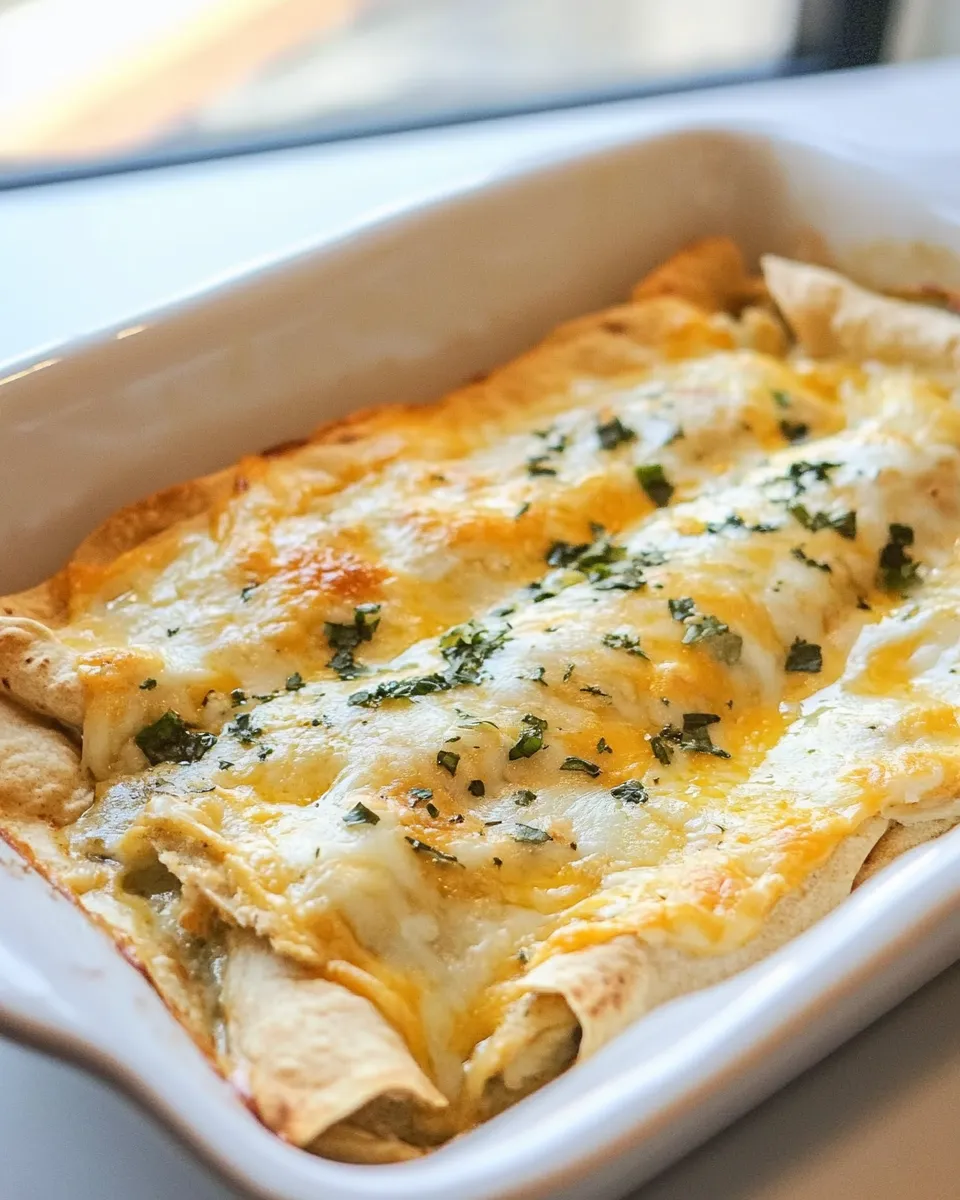 Delicious Amazing Chicken Enchiladas shot