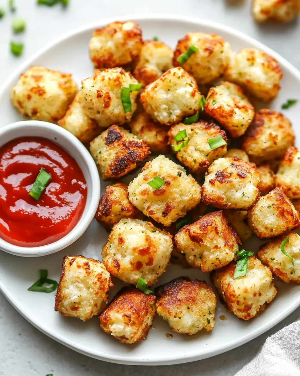Delicious Amazingly Delicious Cauliflower Tots recipe photo