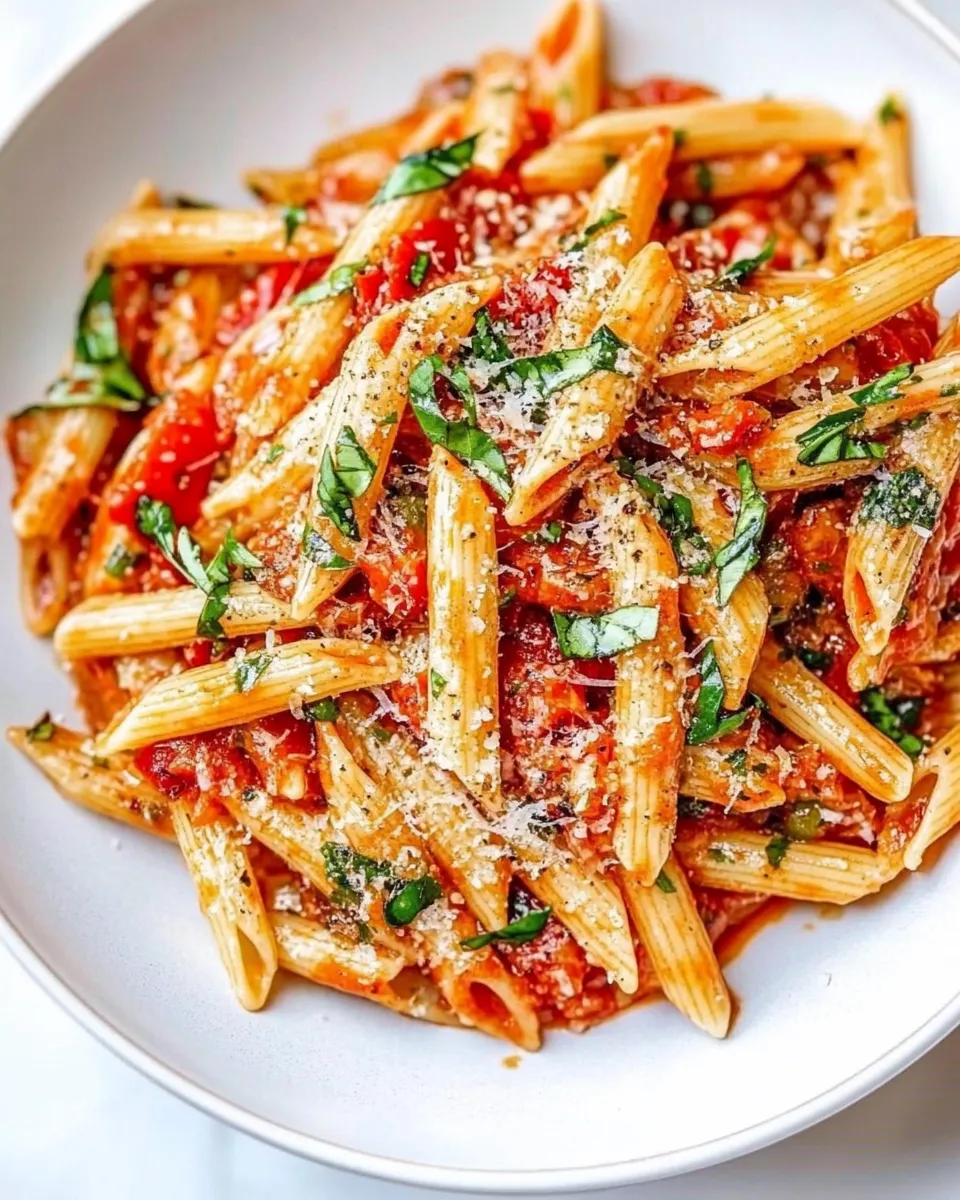 Homemade Arrabbiata Sauce with Penne recipe photo
