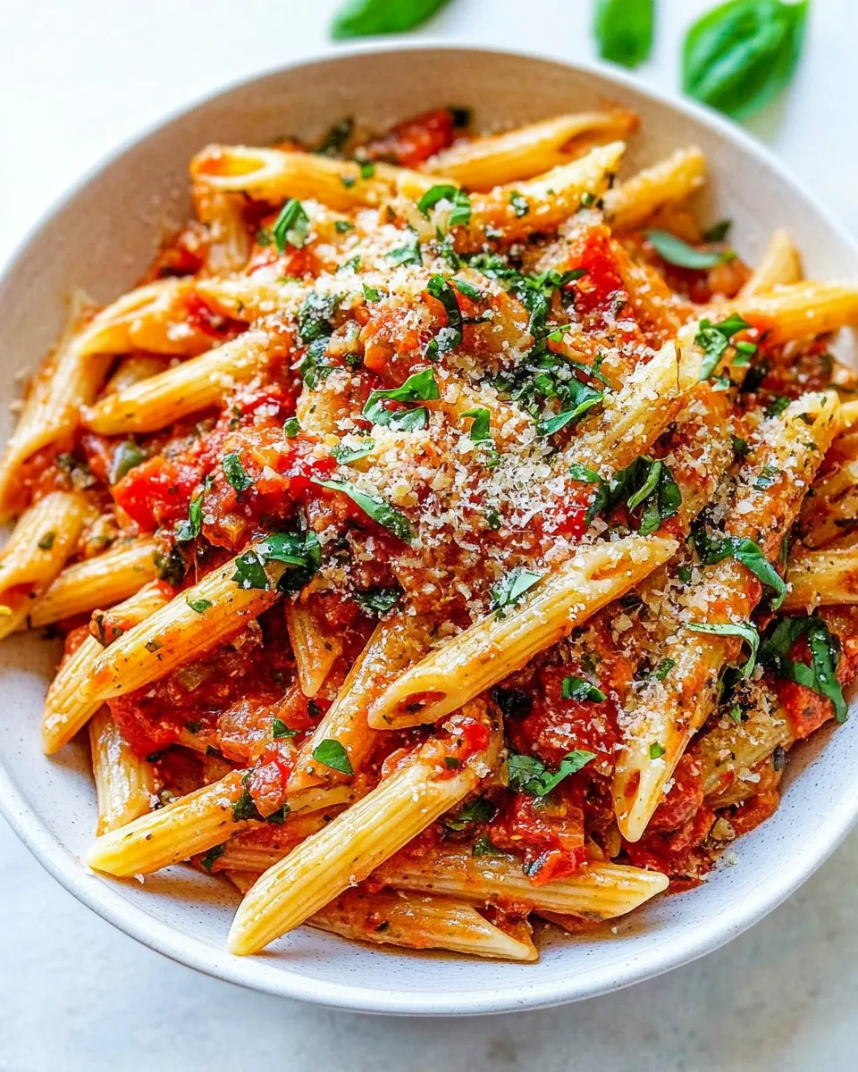 Delicious Arrabbiata Sauce with Penne shot