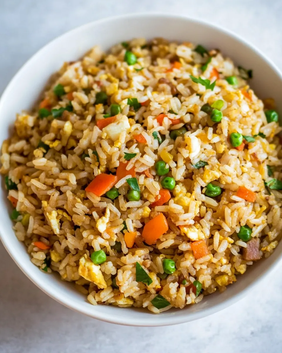 Delicious Arroz Chaufa (Peruvian Fried Rice) shot