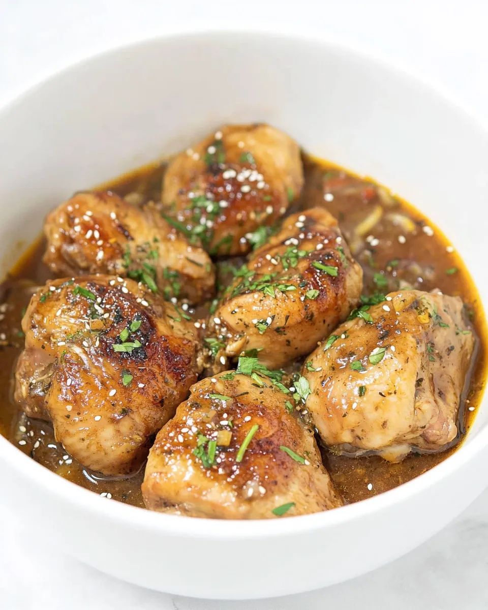 Best Asian-Inspired Instant Pot Chicken Thighs shot