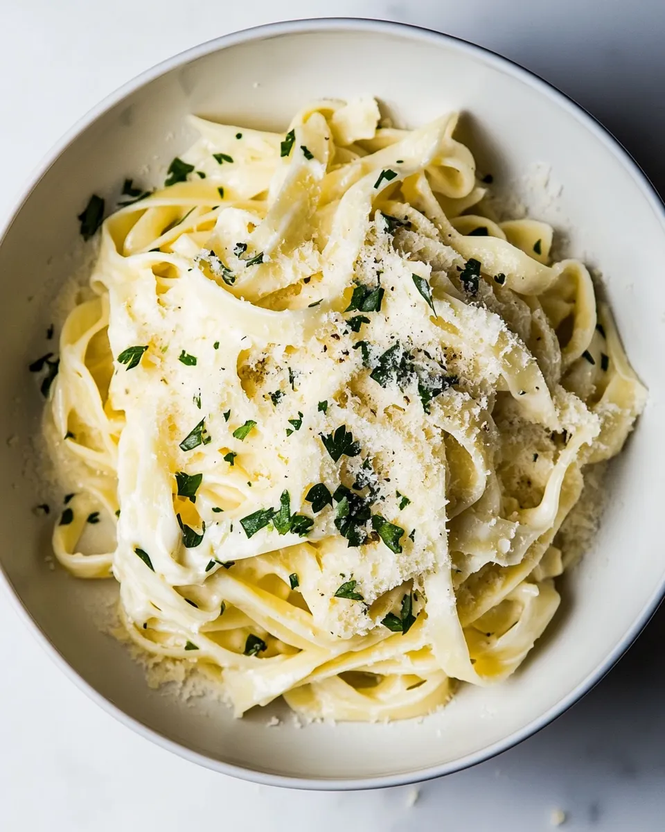 Delicious Authentic Homemade Alfredo Sauce Recipe shot