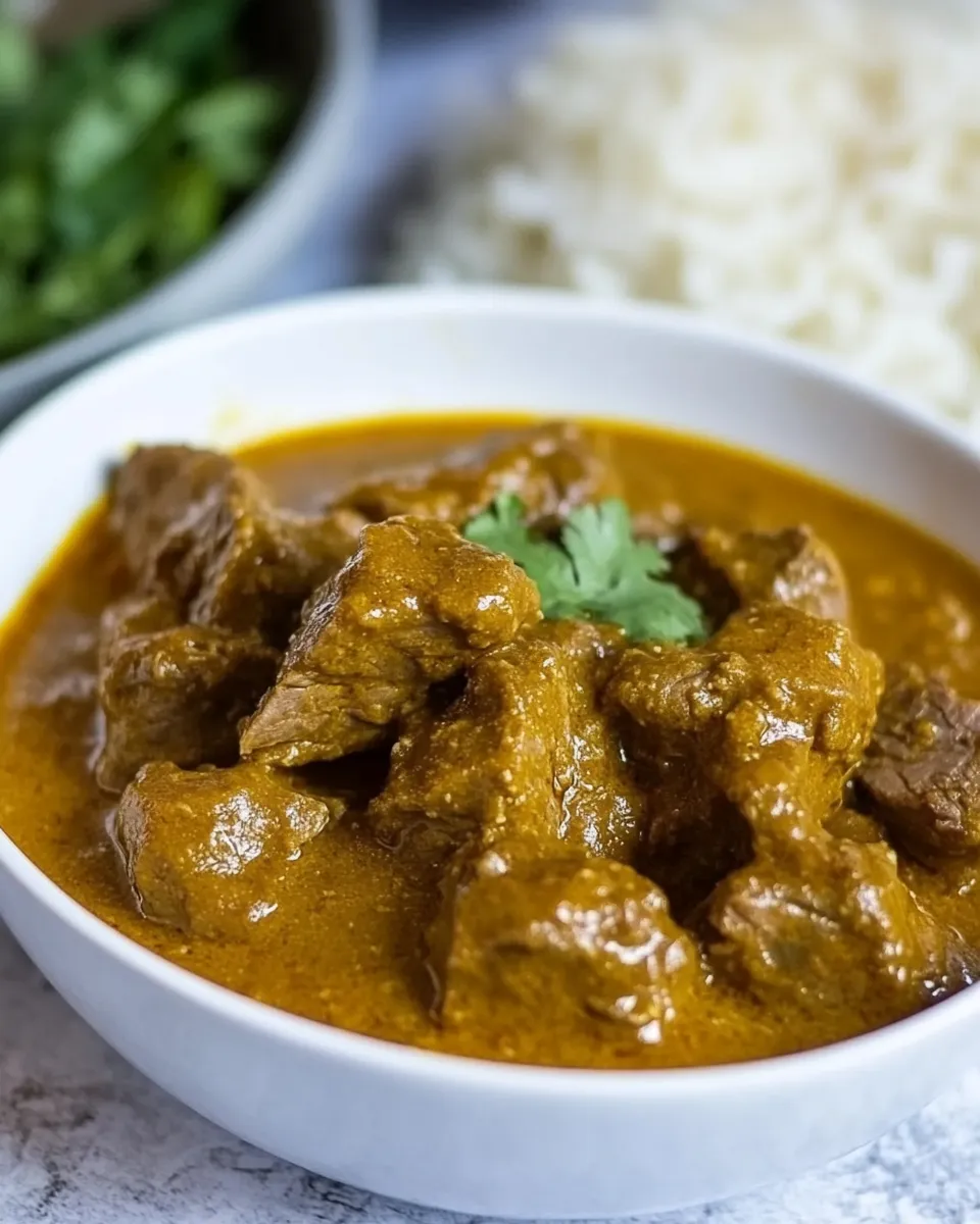 Classic Authentic Indian Lamb Dopiaza Curry image