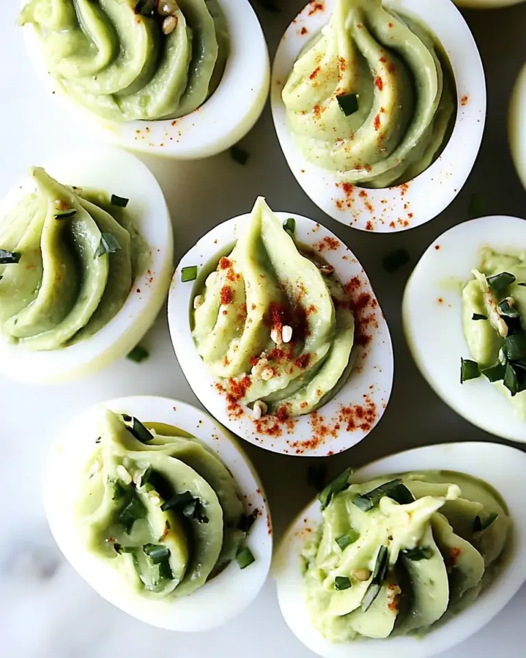 Homemade Avocado Deviled Eggs Recipe photo