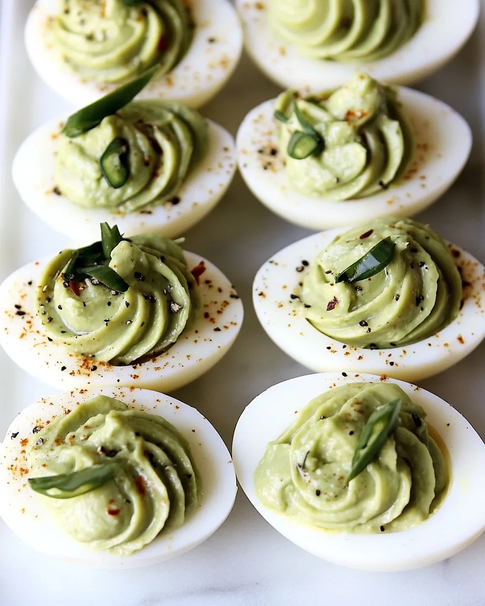 Easy Avocado Deviled Eggs Recipe picture