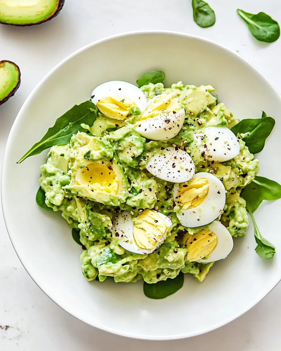 Delicious Avocado Egg Salad shot