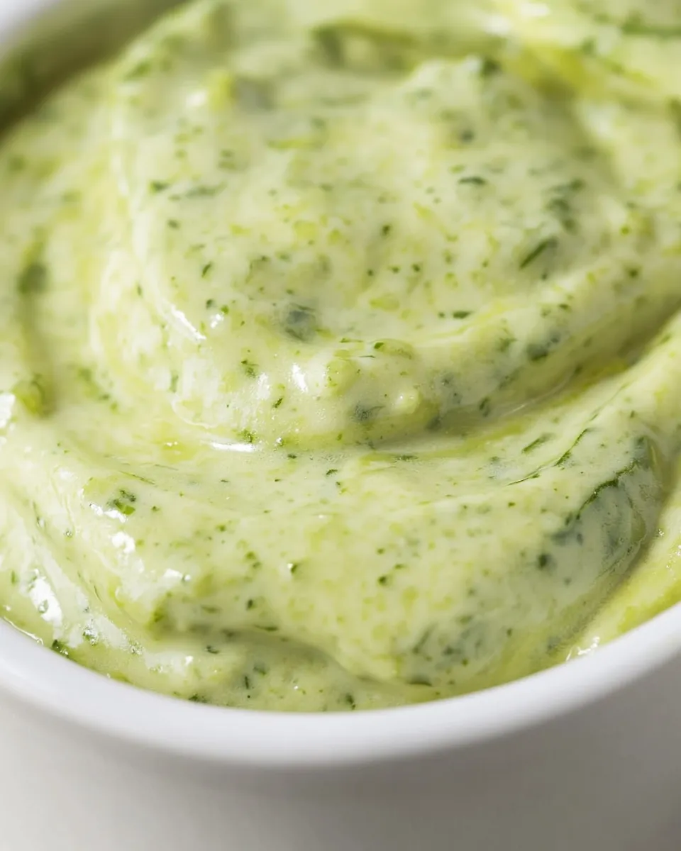 Easy Avocado Greek Yogurt Ranch Dressing shot