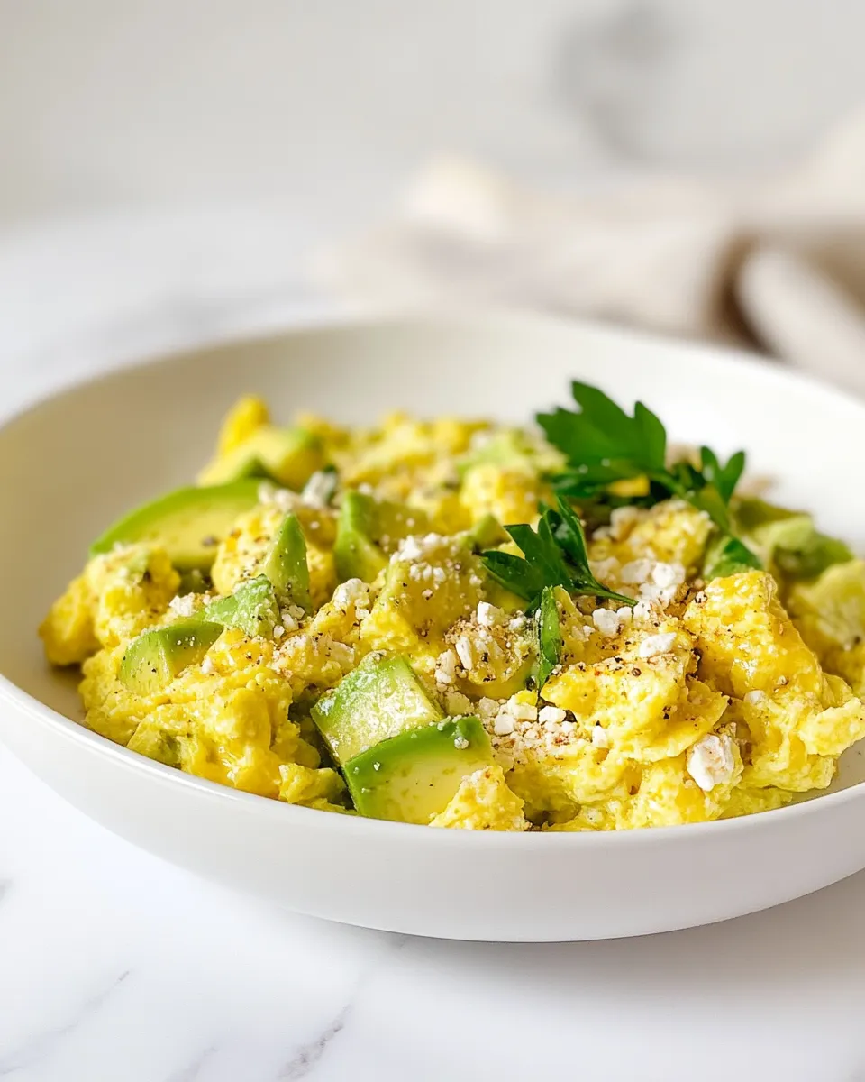 Homemade Avocado Scrambled Eggs photo