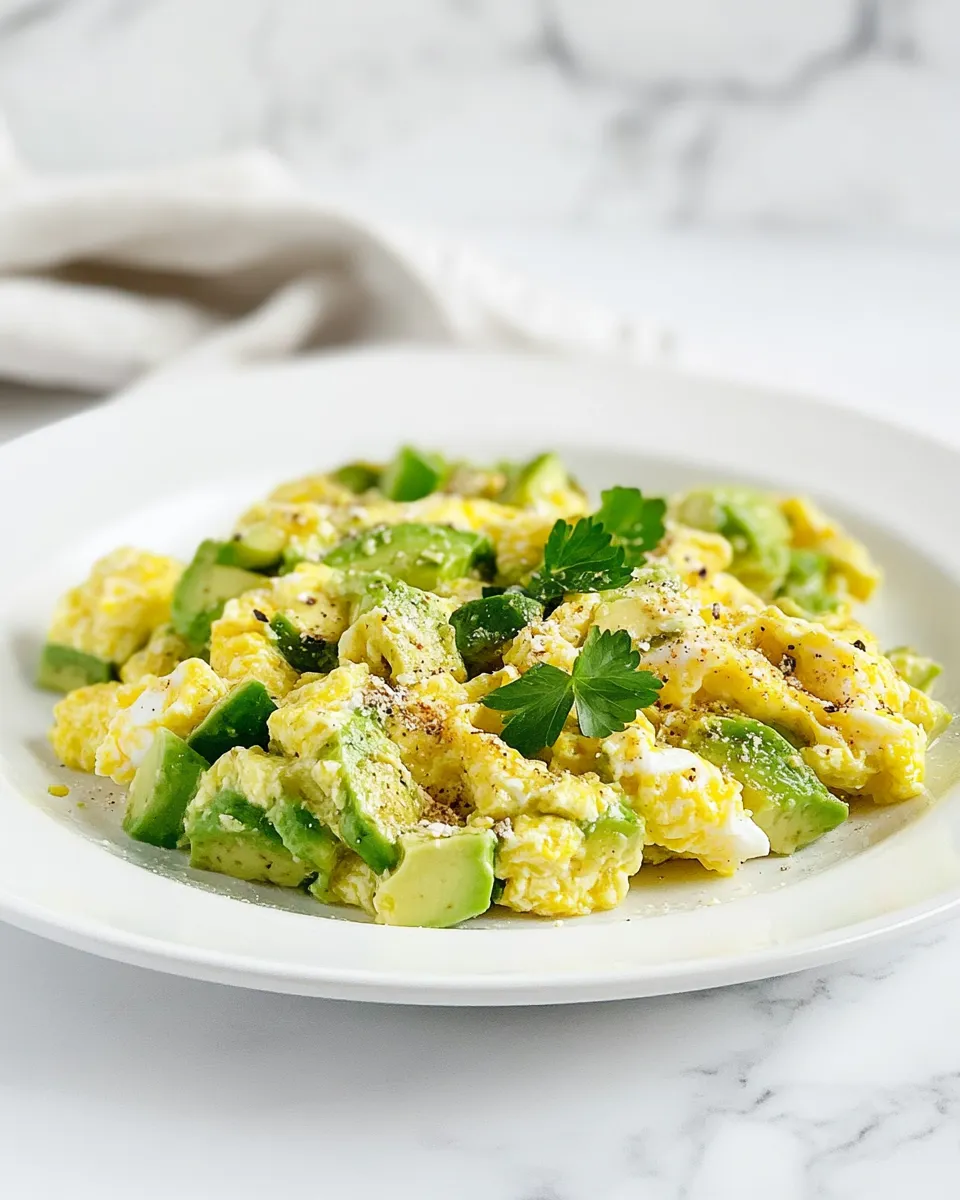 Classic Avocado Scrambled Eggs image