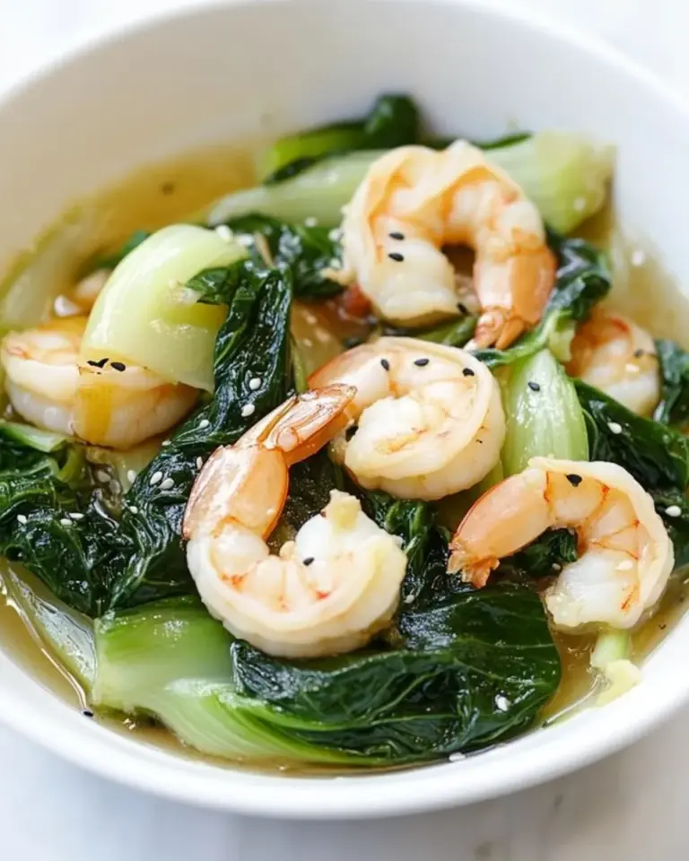 Easy Baby Bok Choy with Shrimp photo
