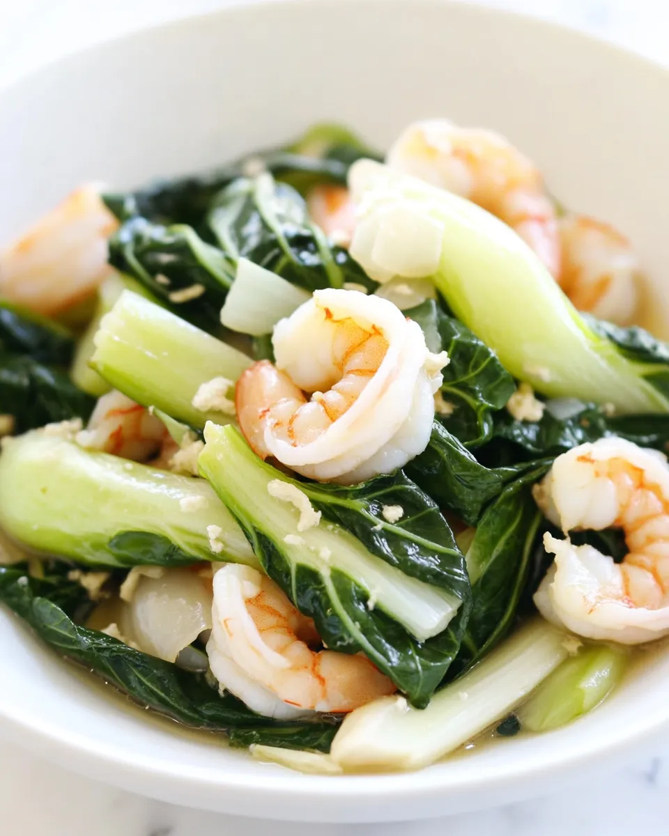 Quick Baby Bok Choy with Shrimp picture
