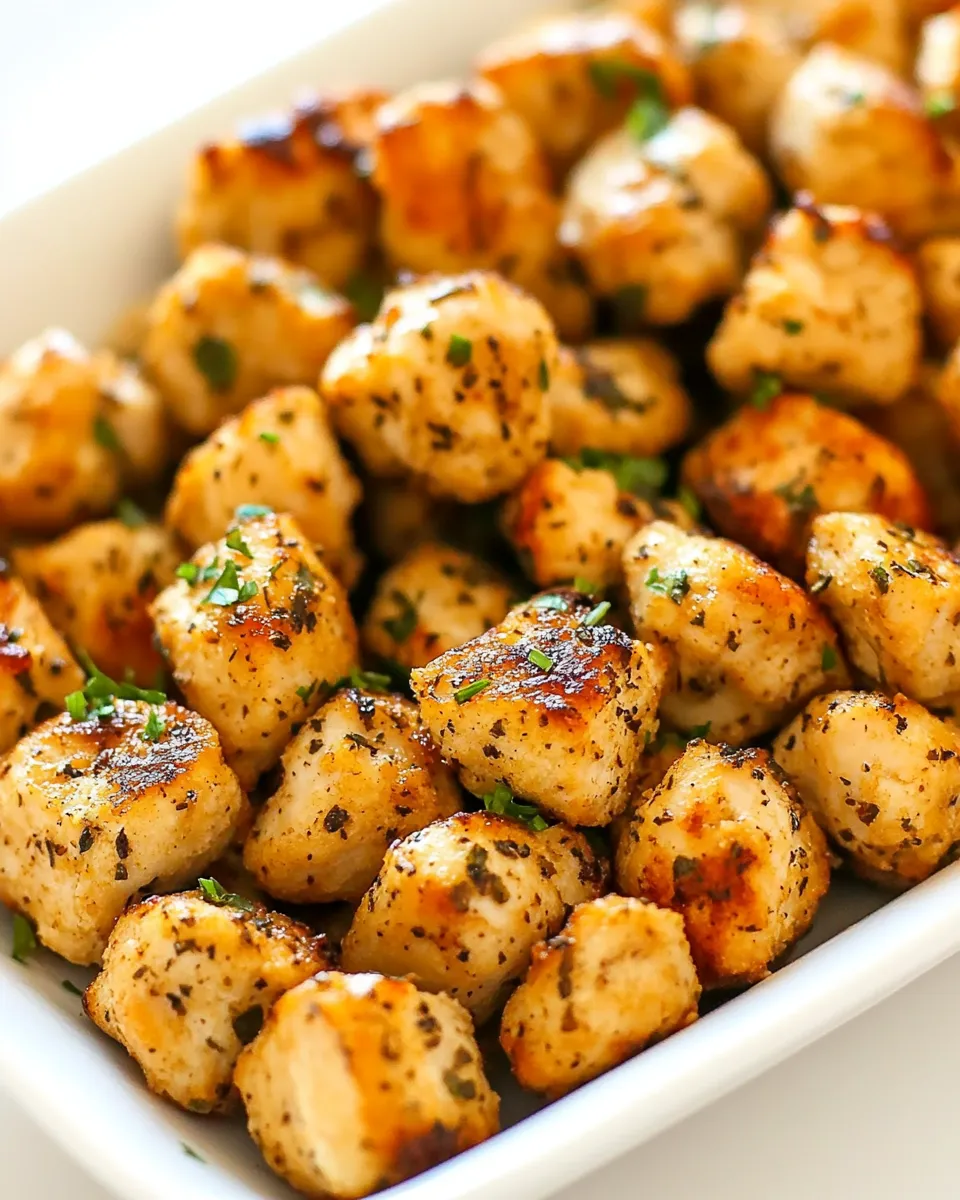 Easy Baked Chicken Bites recipe photo