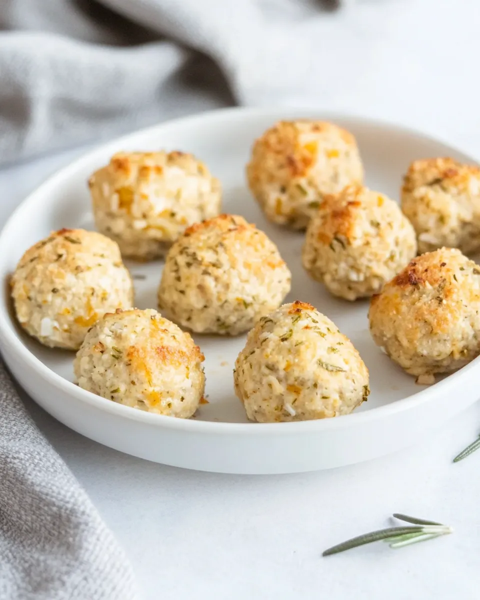 Easy Baked Chicken Meatballs with Parmesan and Rosemary picture