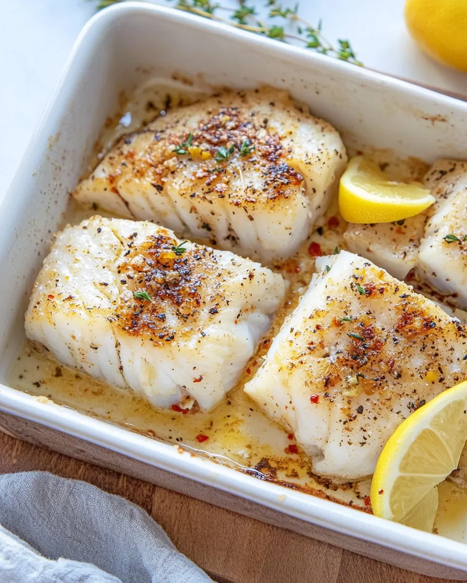 Delicious Baked Cod Recipe shot