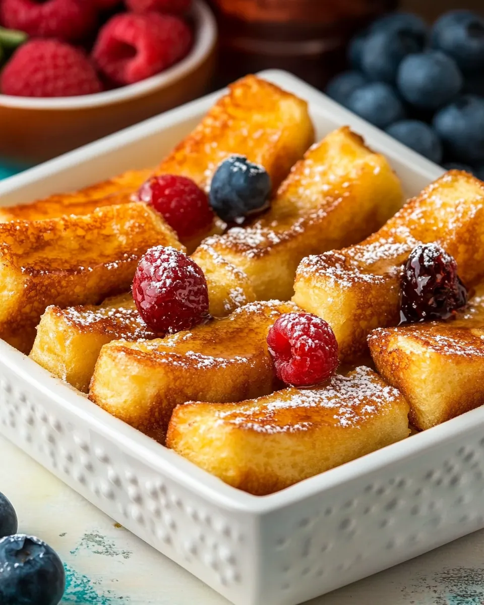 Easy Baked French Toast Sticks recipe photo