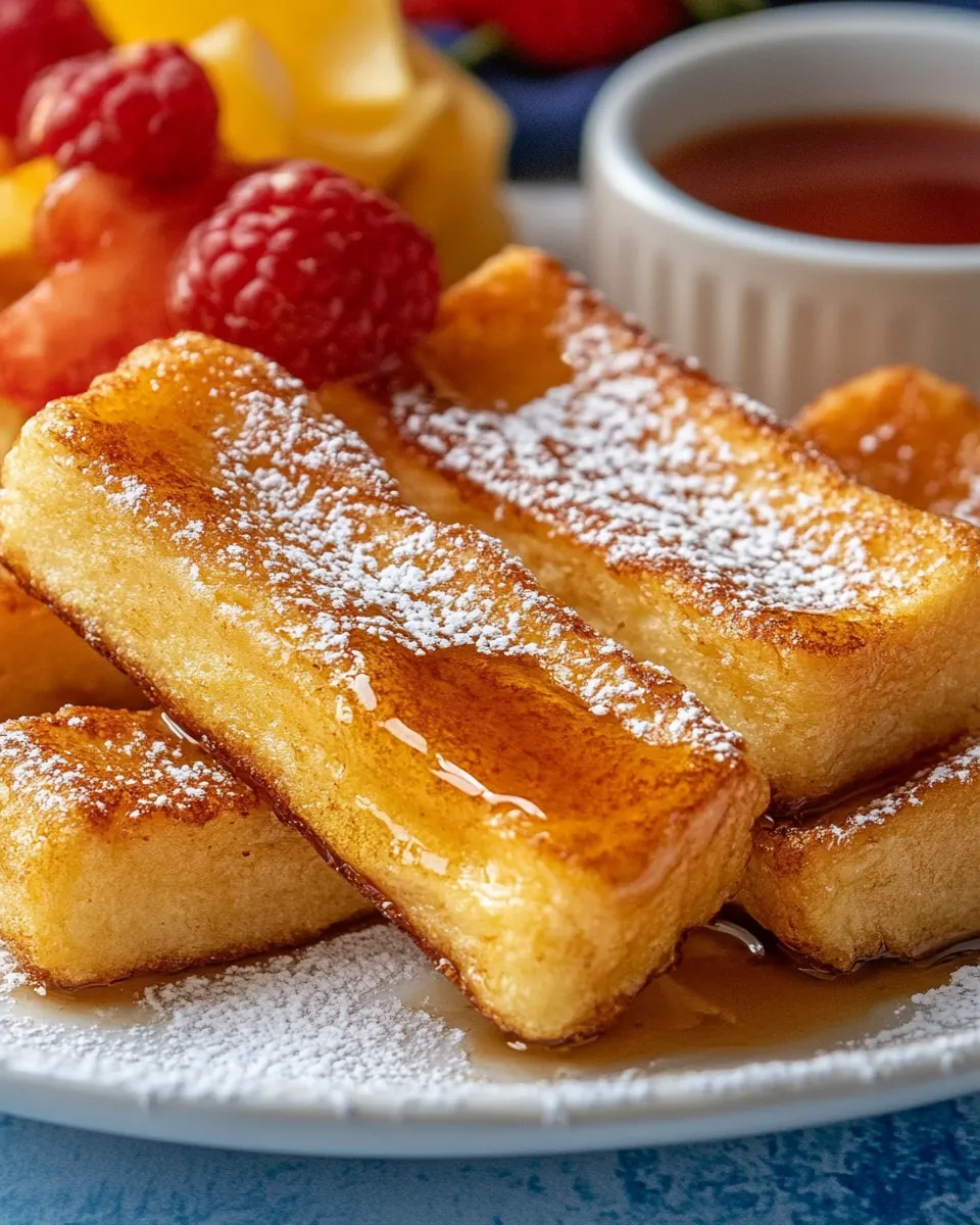 Delicious Baked French Toast Sticks shot