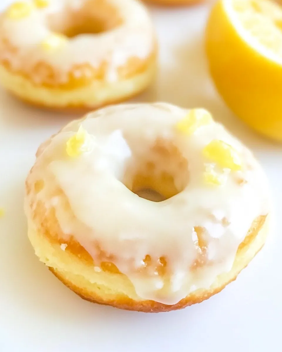 Classic Baked Lemon Donuts with Lemon Glaze image