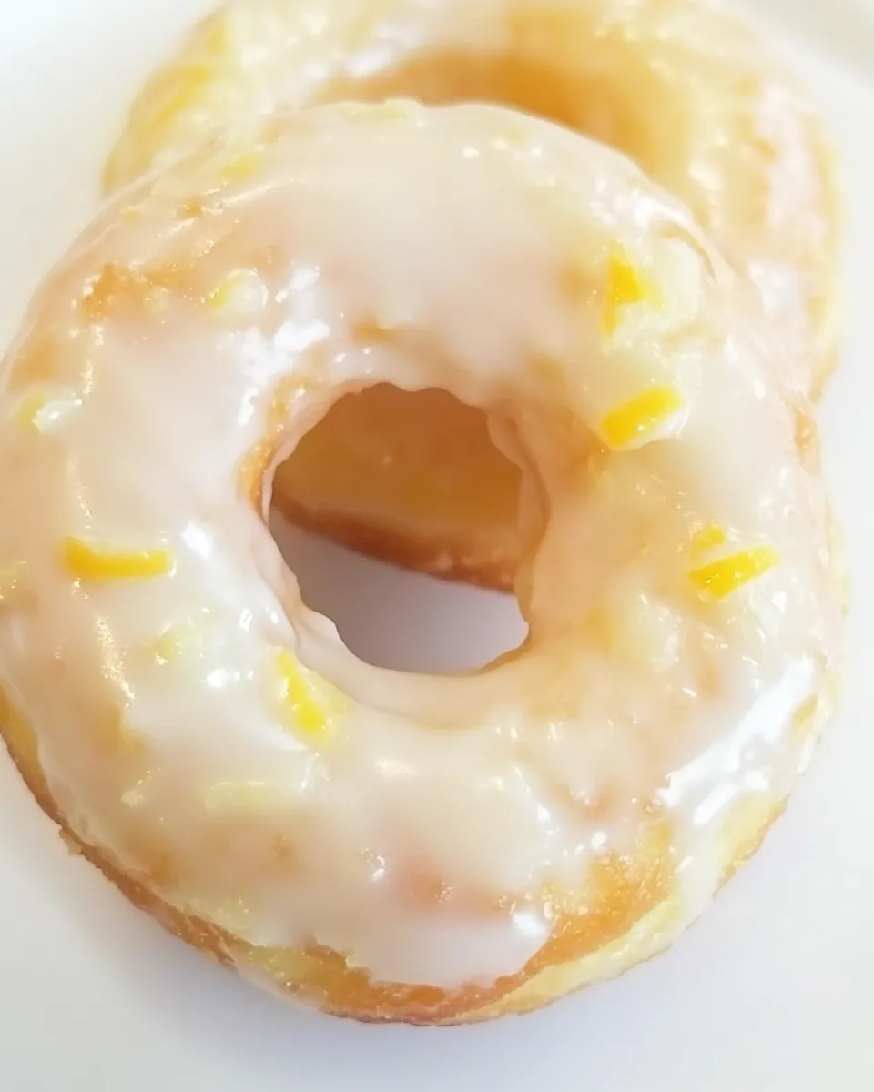 Delicious Baked Lemon Donuts with Lemon Glaze shot
