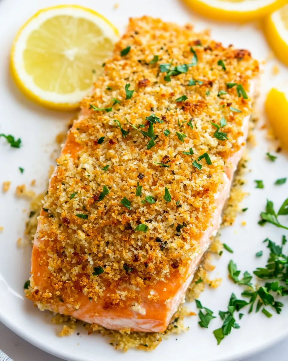 Easy Baked Panko Breaded Salmon picture