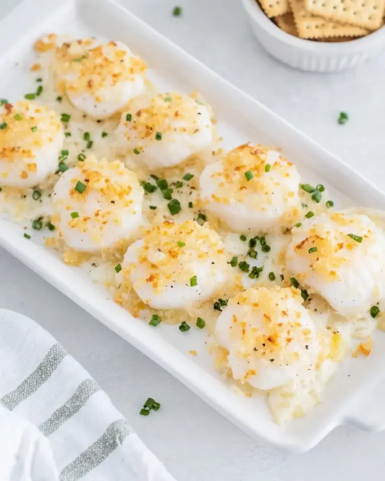 Delicious Baked Scallops with Ritz Crackers photo