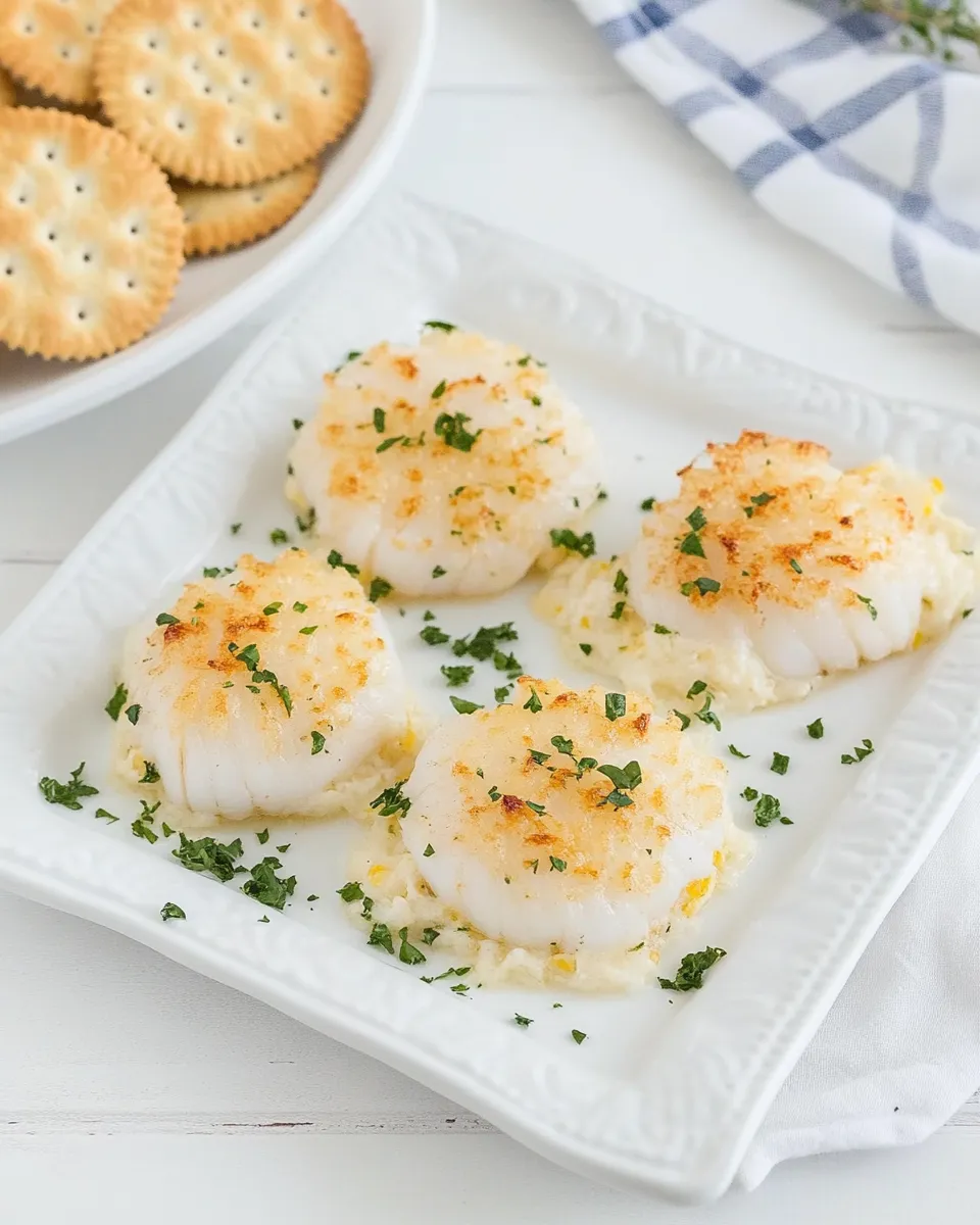 Easy Baked Scallops with Ritz Crackers image