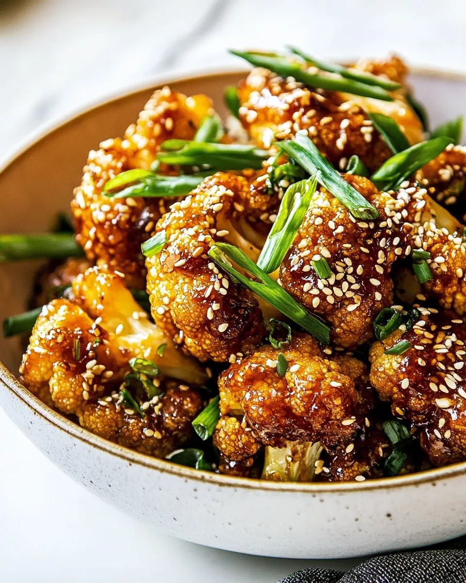 Amazing Baked Sesame Orange Cauliflower. picture