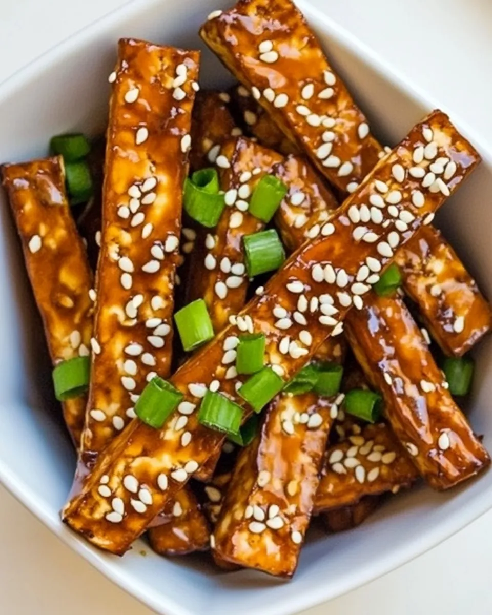 Classic Baked Sesame Tofu Sticks recipe photo